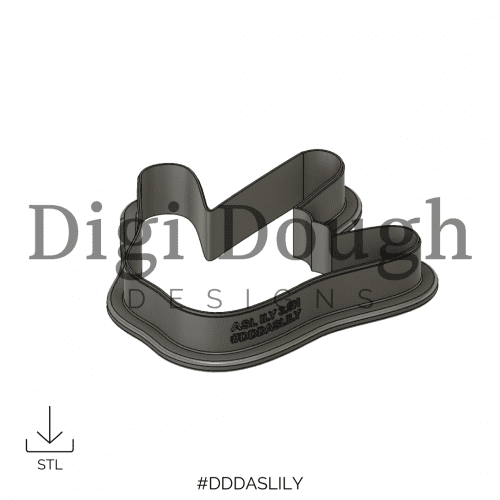 ASL I Love You Cookie Cutter STL Digi Dough Designs
