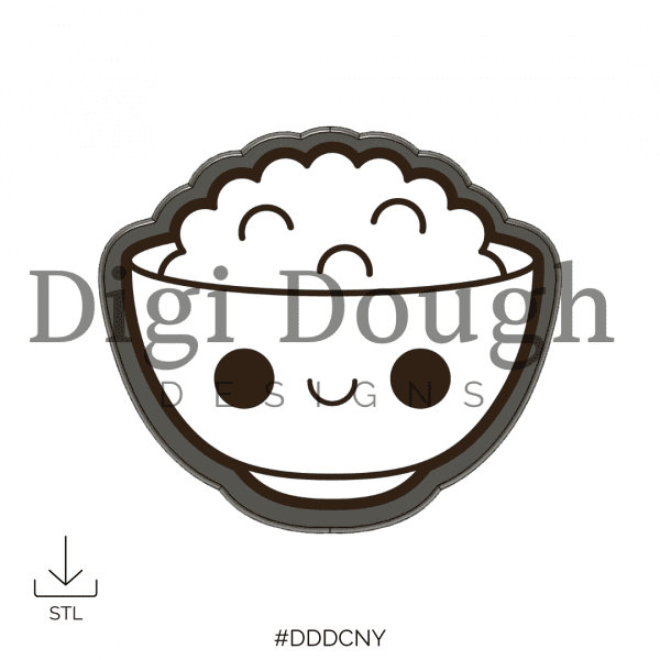 DigiDoughDesigns Rice Bowl STL